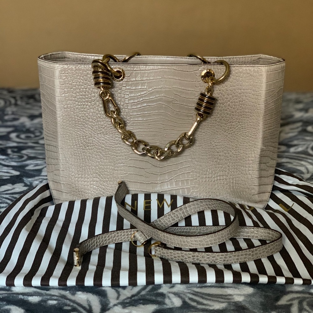 Henri Bendel limited edition croc shopper